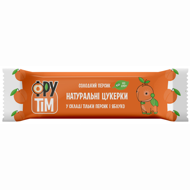 Сладости - Конфеты натуральные ФруТим Яблочно-персиковые 50 г (4820200260044)