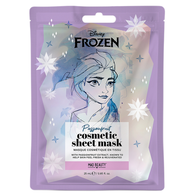 Косметика - ​Тканинна маска для обличчя Mad beauty Крижане серце Ельза 25 мл (DF-FG10396-12)