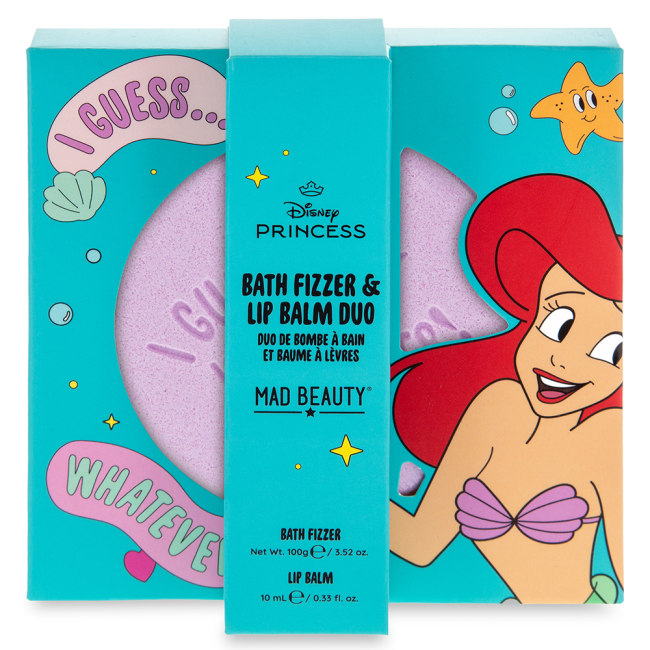 Косметика - Набор бомбочка для ванны и бальзам для губ Mad beauty Ариэль 10 мл (DPE-16225-8)