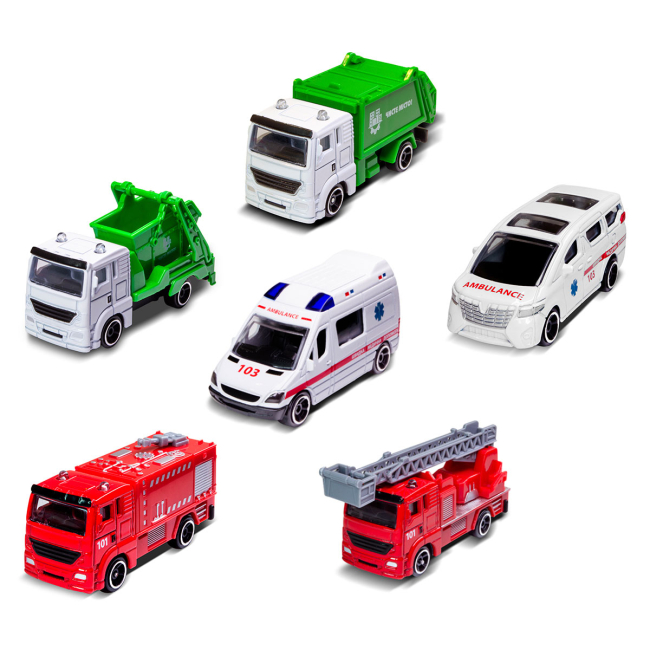 Транспорт і спецтехніка - ​Мінімодель TechnoDrive Міська служба в асортименті (250421CG)