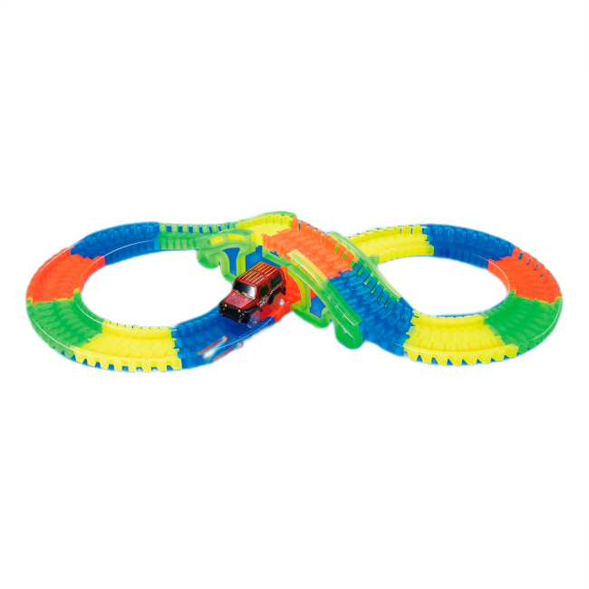 Автотреки - Игровой набор Maya Toys Машинка с гоночным треком (7203)