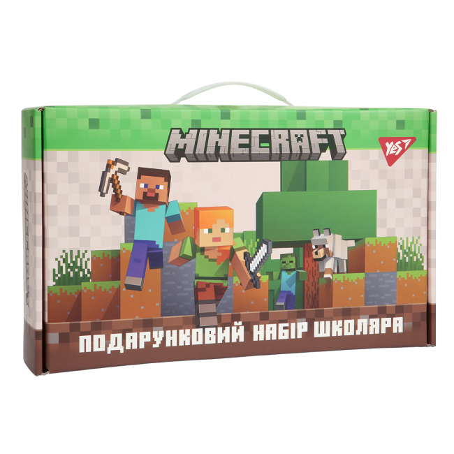 Канцтовары - Набор канцелярии Yes Minecraft №6 25 предметов (450218)