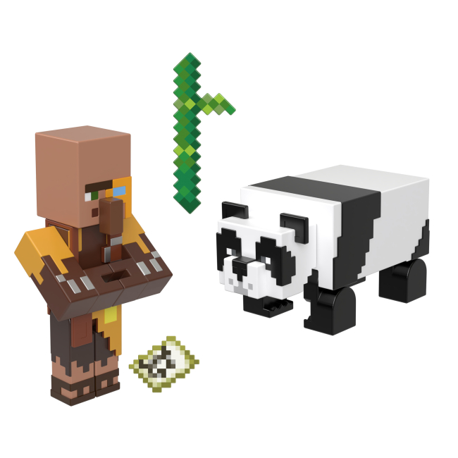 Фігурки персонажів - Набір фігурок Minecraft Jungle cartographer and panda (GTT53/4)
