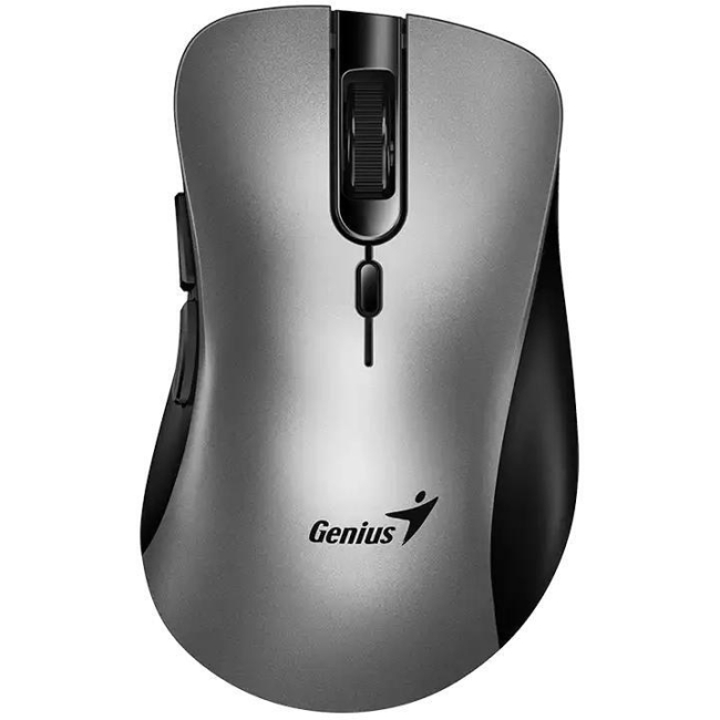 Клавіатура і миші - Миша Genius Ergo 8100S Silent AI WL сіра (31030040404)