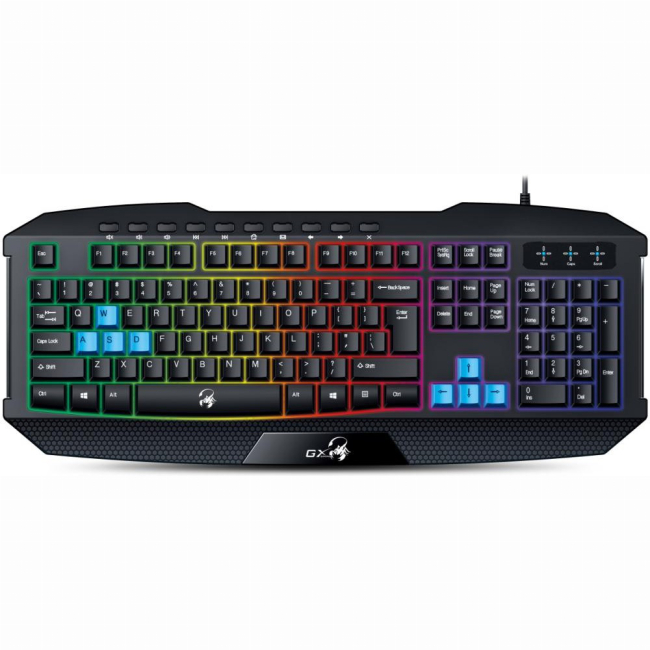 Клавіатура і миші - Клавіатура мембранна Genius Scorpion K-215 114key USB-A чорна (31310474105)