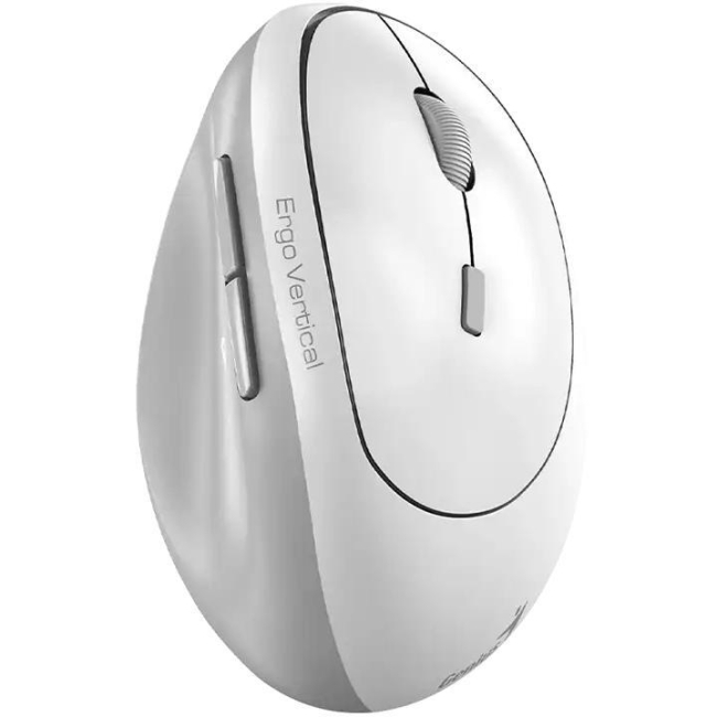 Клавіатура і миші - ​Миша Genius Ergo 8350S Silent AI WL біло-сіра (31030041401)