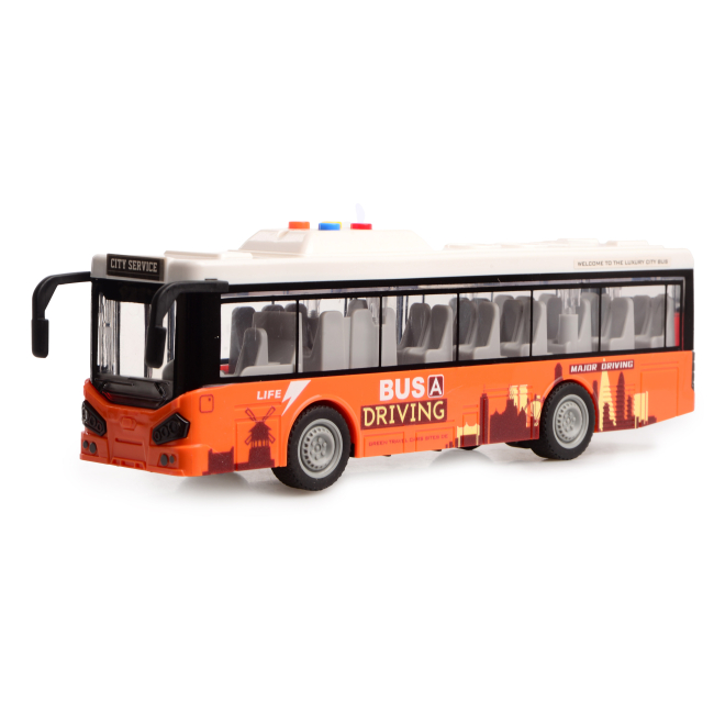 Транспорт и спецтехника - Автомодель Cars S Автобус оранжевый 1:16 (CJ-4073621)