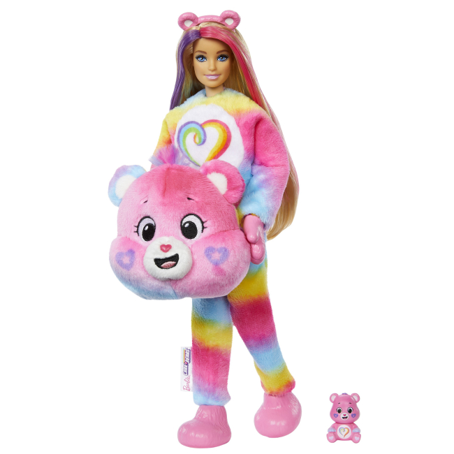 Ляльки - Лялька Barbie Cutie Reveal Care bears Нова хвиля Ведмедик Єдність (JFV60)