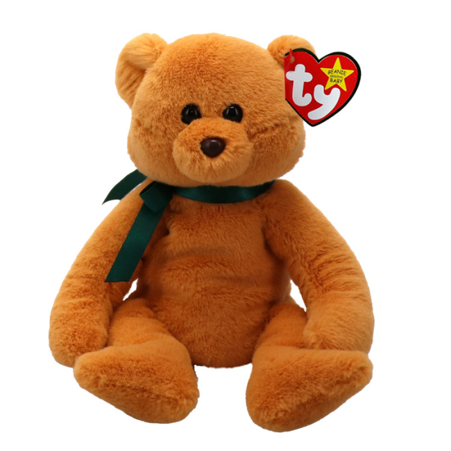 М'які тварини - М'яка іграшка TY Beanie Babies Коричневий ведмедик Winston 15 см (41345)