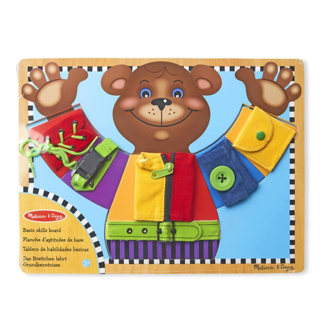 Розвивальні іграшки - Ігровий набір Melissa and Doug Дерев’яна дошка з застібками (SM93464/6075184)