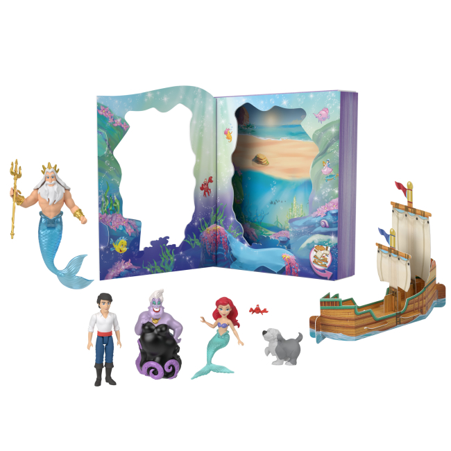 Фигурки персонажей - ​Набор фигурок Disney Русалочка Морская история (JBL32)