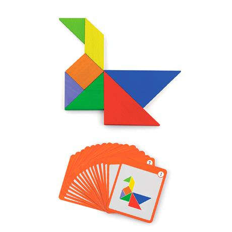 Обучающие игрушки - Магнитная головоломка Viga Toys Танграм (50643FSC)