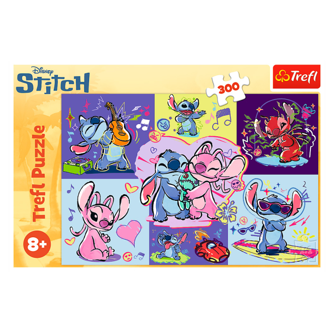 Пазлы - Пазл Trefl Disney Lilo and Stich Безумный Стич 300 элементов (23033)