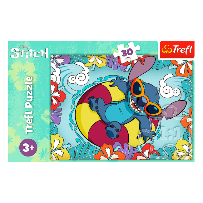 Пазлы - Пазл Trefl Lilo and Stitch В отпуске 30 элементов (18305)