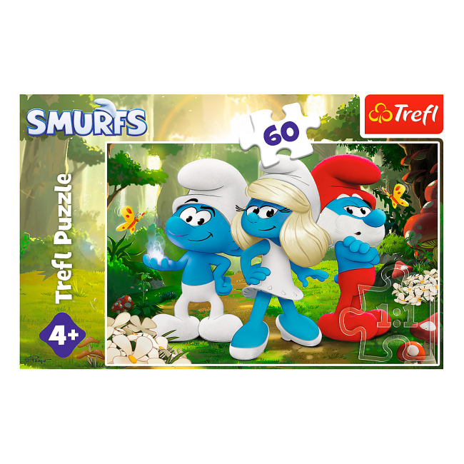 Пазлы - Пазл Trefl The Smurfs Заколдованный лес 60 элементов (17401)