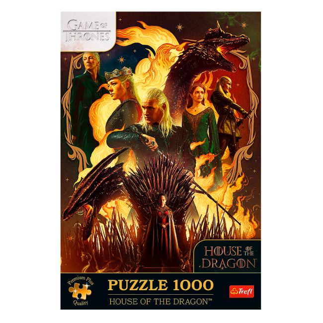 Пазли - Пазл Trefl Premium Plus Дім дракона 1000 елементів (12068)