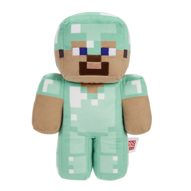 Персонажі мультфільмів - М'яка іграшка Minecraft Стів у діамантовій броні 20 см (HBN39/10)