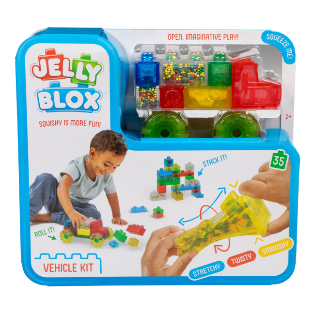 Антистресс игрушки - Сенсорный конструктор Jelly blox Машинка Врум-врум! (931694)