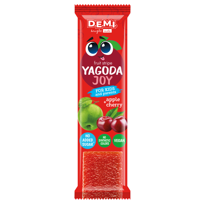 Сладости - Пастила фруктовая DEMI Yagoda Joy с соком вишни (4820280821371)
