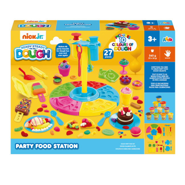 Набори для ліплення - Набір для творчості з пластиліном Addo Ready Steady Dough Смаколики для вечірки (318-13171-BN)