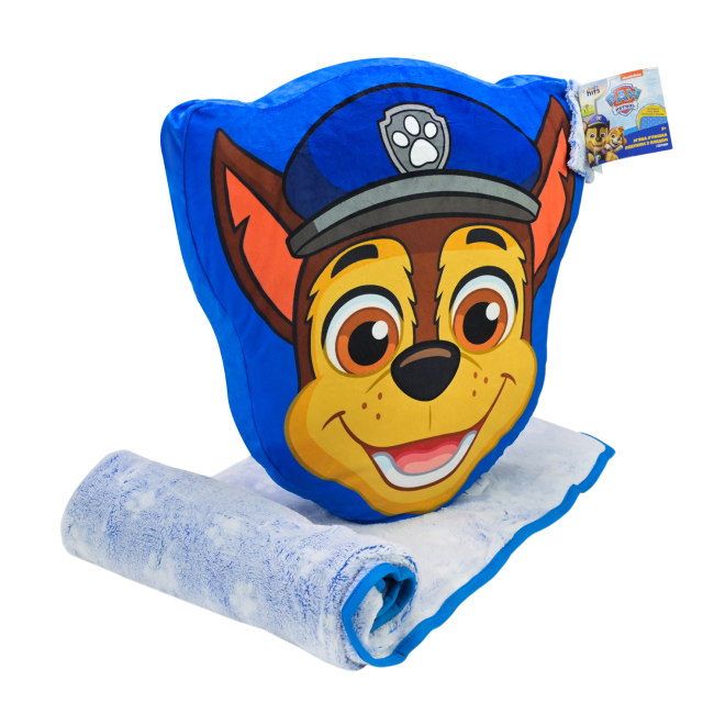 Подушки - М'яка подушка з пледом Kids Hits Paw Patrol 44 см (KH70/001L)
