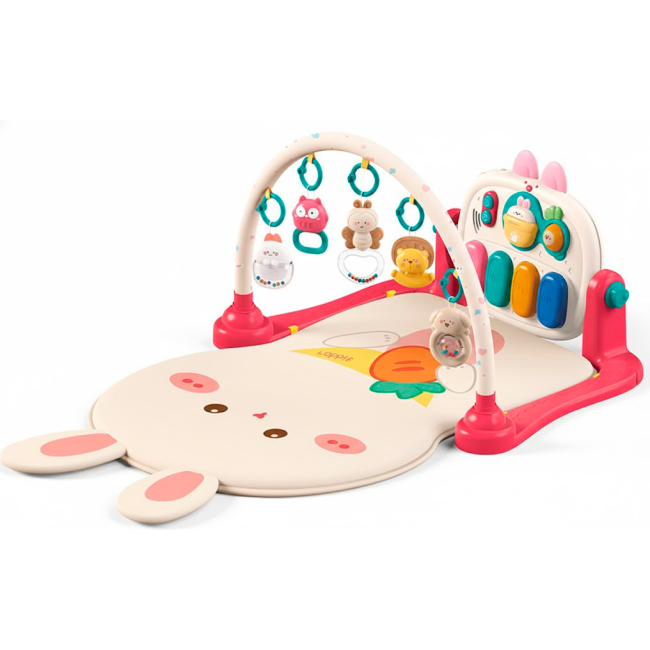 Развивающие коврики - Развивающий коврик Bibi-inn Игровой центр с пианино розовый (6050/2)
