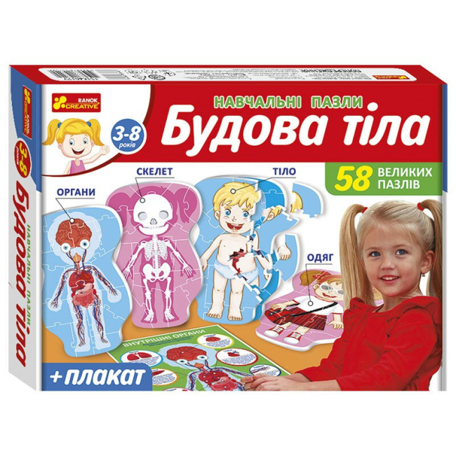 Пазлы - Пазлы Ranok Строение тела (13164012У)