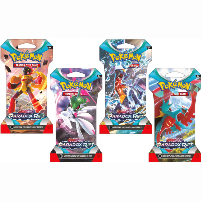 Настольные игры - Настольная игра Pokemon Paradox Rift Cardboard Cover бустер пак 1 шт (820650854002)