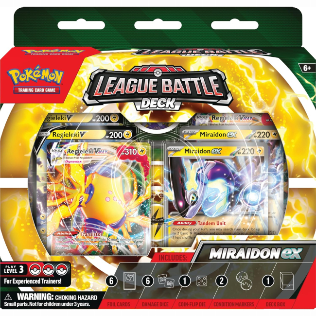 Настольные игры - Настольная игра Pokemon Miraidon ex League Battle Deck (820650852732)