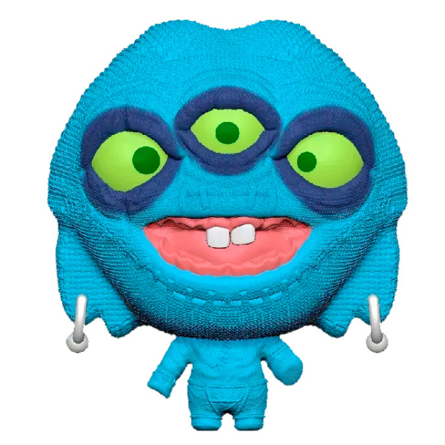 Антистресс игрушки - Стретч-антистресс BTF Splats head Ugleezz Зубастик голубой (13612/2)