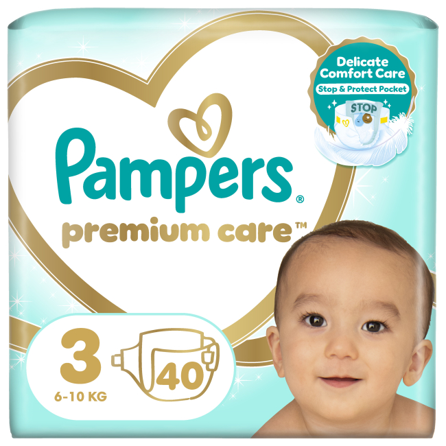 Товари для догляду - Підгузки Pampers Premium care Midi 6-10 кг 40 шт (8001090379337)
