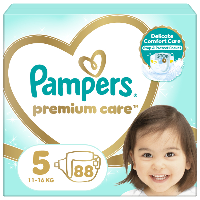 Товари для догляду - Підгузки Pampers Premium care Junior 12-17 кг 88 шт (4015400541813)