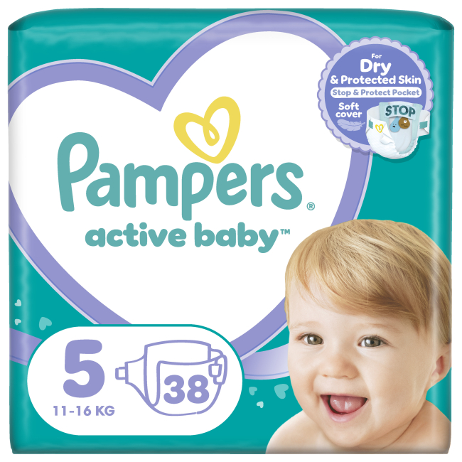 Товари для догляду - Підгузки Pampers Active Baby Junior Економ Мінус 11-16 кг 38 шт (8006540207796)