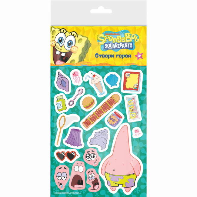 Набори для творчості - Набір наліпок Sponge Bob Square Pants Створи героя Зірка Патрік(124711)