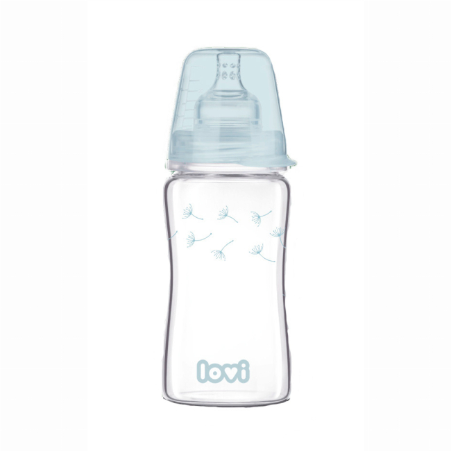 Товари для догляду - Пляшечка скляна Lovi Diamond Glass 250 мл Botanic (74/205)