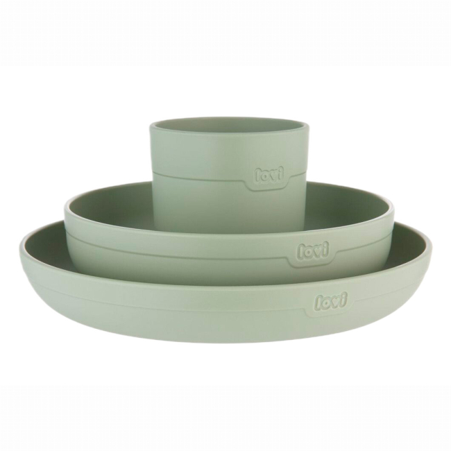 Товари для догляду - Набір посуду Lovi з кружкою Pistachio (21/533_gre)