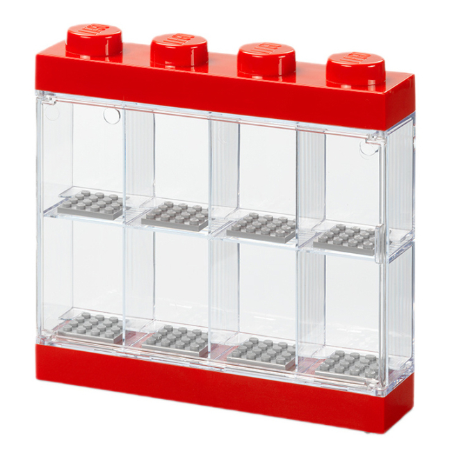 Бокси для іграшок - Дисплей для мініфігурок LEGO Lifestyle 8 червоний (40650001)