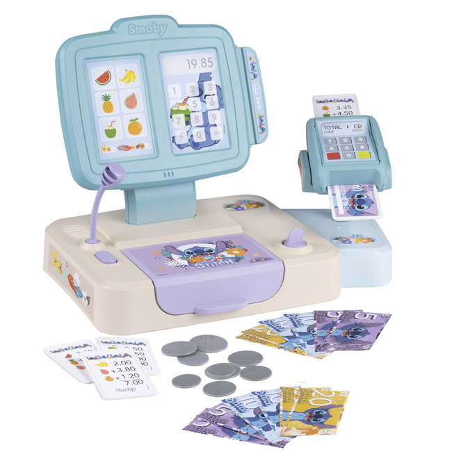 Наборы профессий - ​Игровой набор Smoby Дисней Стич Касса супермаркета (7600350119)