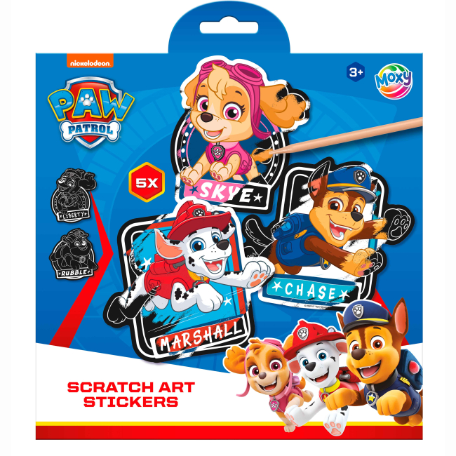 Наборы для творчества - Набор для творчества Moxy Paw Patrol Скретч-наклейки (723450)