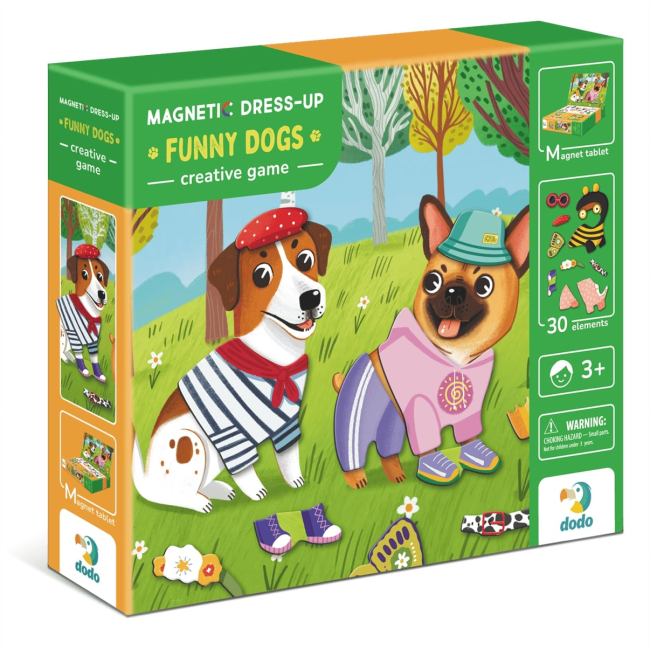 Настольные игры - Магнитная игра DoDo Одевалки Забавные псы (200278)
