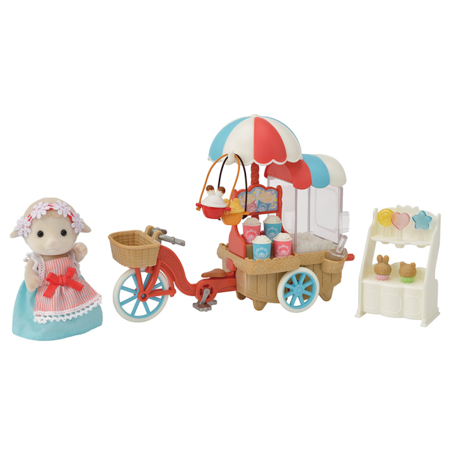 Фигурки животных - Игровой набор Sylvanian Families Трехколесный велосипед с попкорном (5653)