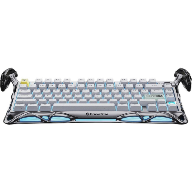 Клавиатура и мыши - Клавиатура GravaStar Mercury K1 Pro 80keys Kailh Speedy Mint EN/RUS BT/WL/USB серый (GSK1PRO_GRY)