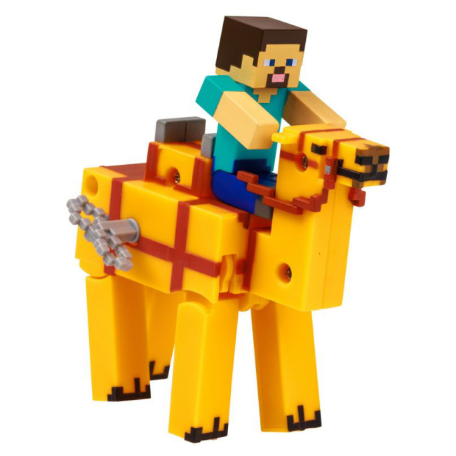 Фігурки персонажів - Набір фігурок Minecraft 3D Стів та верблюд заводний (MC1014/1)