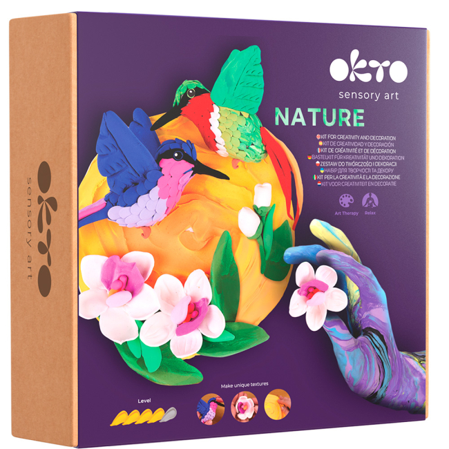 Наборы для творчества - Набор для творчества OKTO 3D картина Природа Колибри (20043)