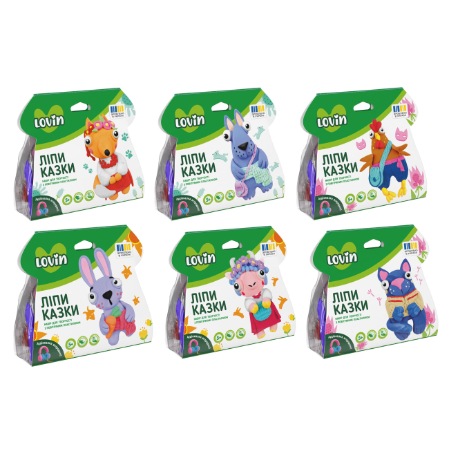 Наборы для лепки - Набор для лепки Lovin ЛепиСказки с воздушным пластилином (7000231)