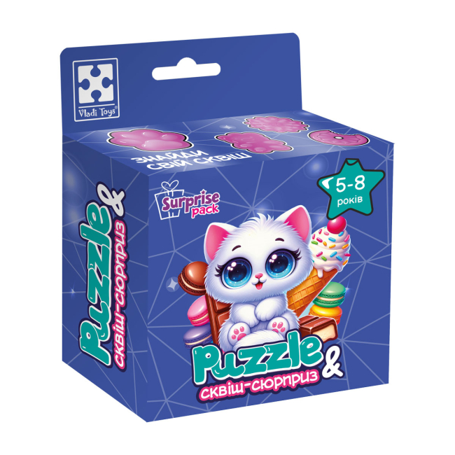 Пазли - Пазли Vladi Toys Біле кошенятко 180 деталей (VT8030-03)