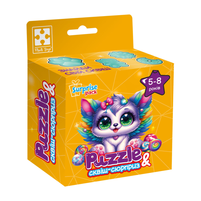 Пазли - Пазли Vladi Toys Кошеня з крилами 180 деталей (VT8030-11)