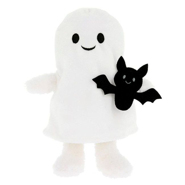 Персонажи мультфильмов - Мягкая игрушка Keel toys Keeleco Halloween Pals Друзья Призрак с летучей мышью 20 см (EH3876/1)