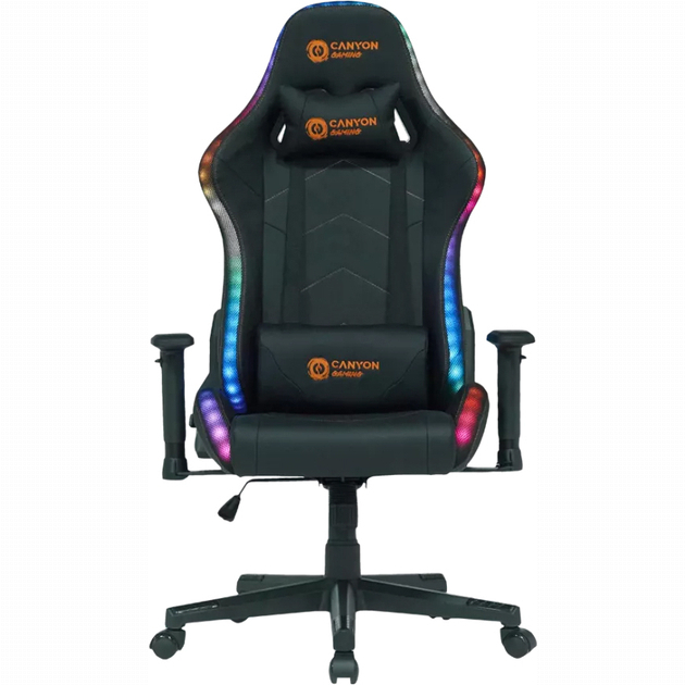 Мебель для геймеров - ​Кресло геймерское Canyon Irida RGBCH03 RGB Black (CNS-RGBCH03)