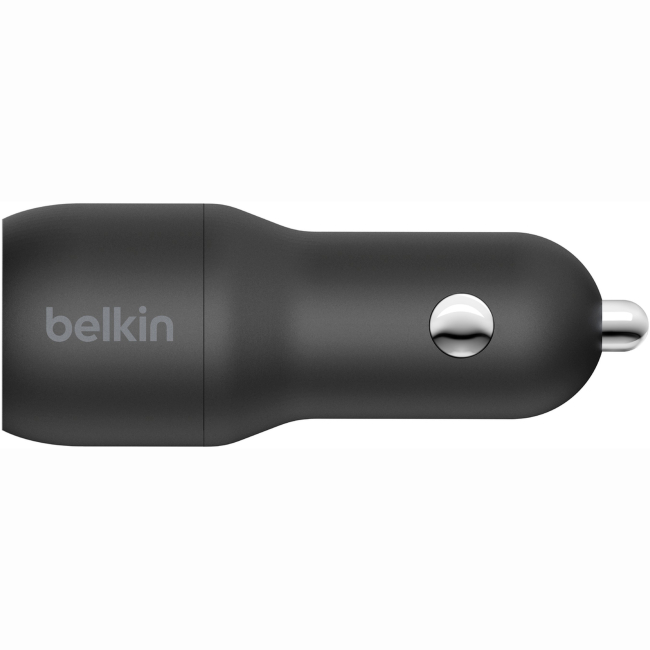 Павербанки - Зарядний пристрій автомобільний Belkin 24Вт 2хUSB-A чорний (CCB001BTBK)